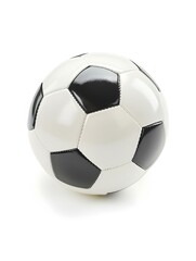 Isolated black and white colored Soccer Ball on a white Background
