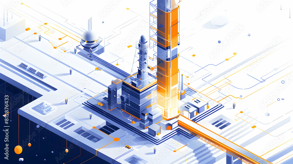 Poster exploring space elevator development: concept challenges of earth to orbit material transport with i
