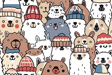 A cute and simple cartoon design featuring 