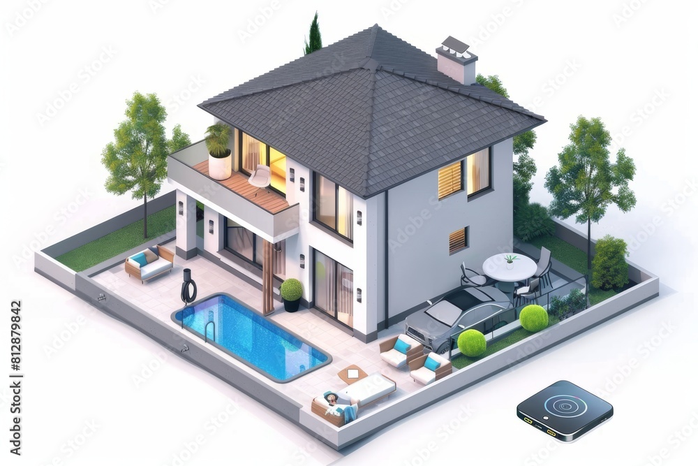 Aufkleber security technology adapts protective measures through smartphone control for strong and secure wire