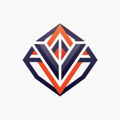 Clean and sleek minimalist logo with geometric shapes representing a company identity, Clean, sleek lines and geometric shapes, minimalist logo