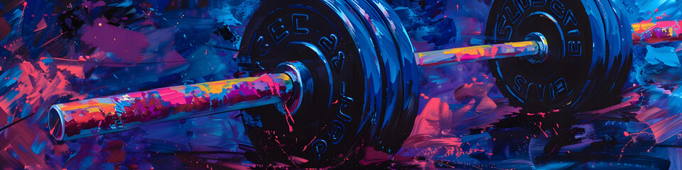 sports wallpaper abstract graphics fitness barbell crossfit for web design banner copy space