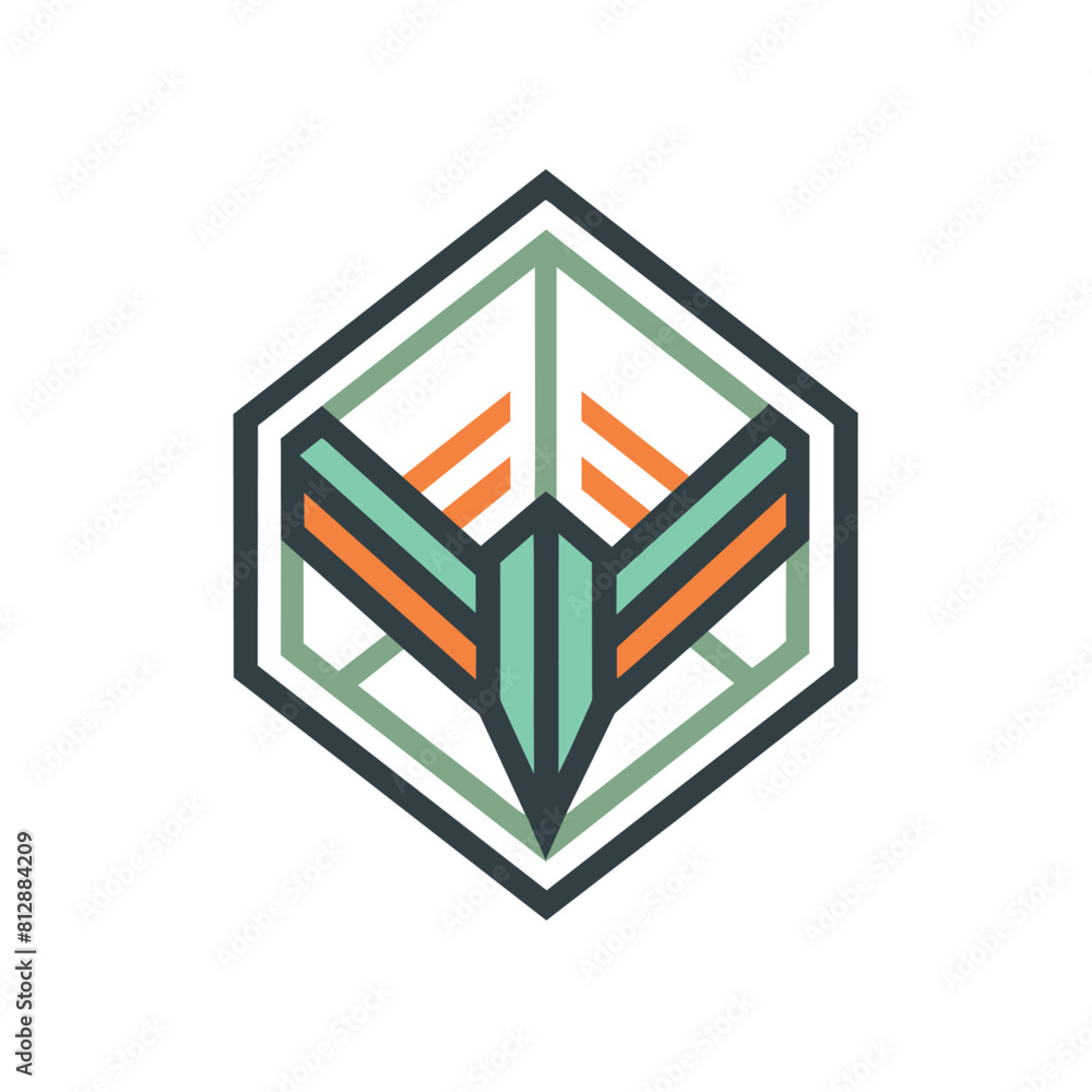 Poster a minimalist logo featuring clean lines and geometric shapes, create a minimalist logo with clean li