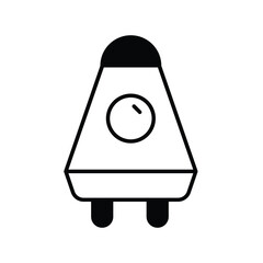 space capsule  with white background vector stock illustration