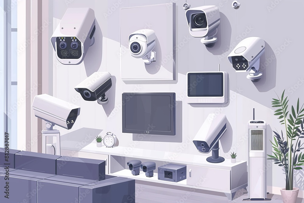 Poster strong emergency responses are ensured through adapted security technology with smartphone-controlle