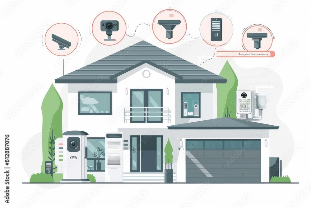 Poster wireless security systems adapt through smartphone control to provide strong protection in emergency
