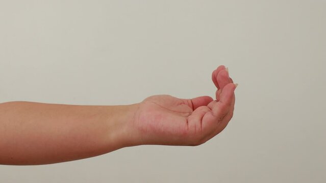 "stranglehold, hand 
wrist - Fat Womans human anatomy & Body Parts. closeup human body isolated on white background studio"