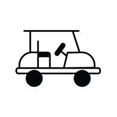 buggy car with white background vector stock illustration