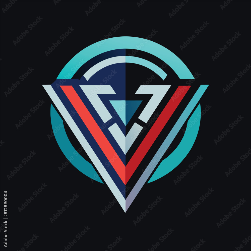 Poster modern logo design for xyz company, experiment with typography and geometric shapes to create a mini