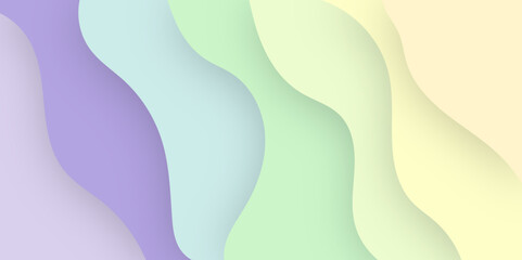 Abstract colorful geometric banner wave modern soft luxury texture with smooth and clean vector subtle background illustration.	