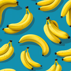 Banana seamless pattern, the beauty of design for many different graphic works