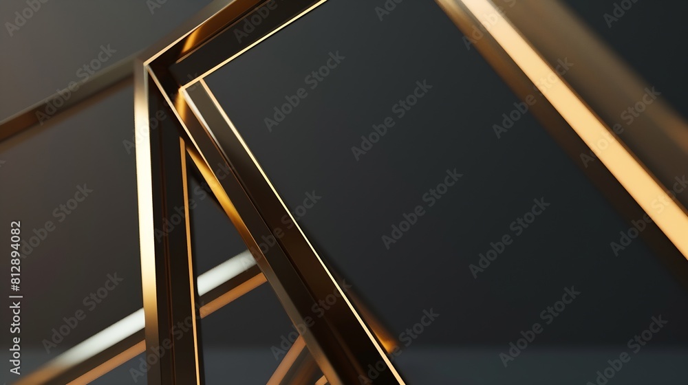 Aufkleber The layout of the frame is 3x4 30x40 Layout with one gold frame Clean modern minimalistic bright Portrait Vertical : Generative AI