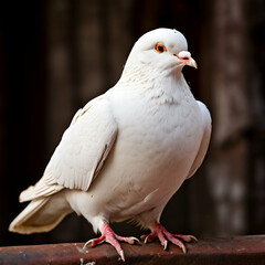 A White Brown Pigeon Photo