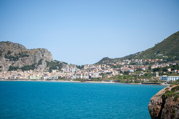 Panoramic view of Cefalù, Sicily
