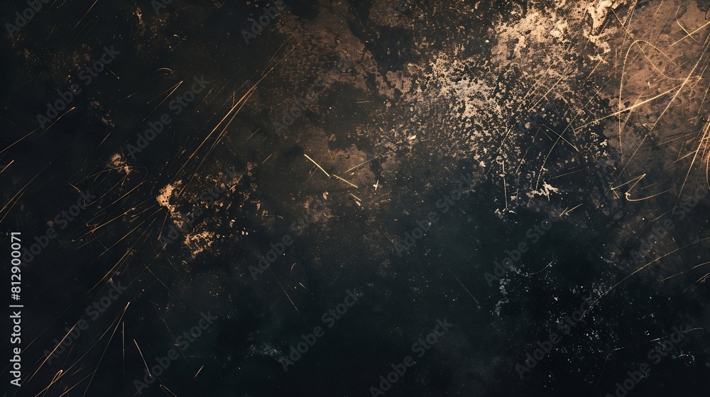 Aufkleber dust and scratches design aged photo editor layer black grunge abstract background copy space : gene