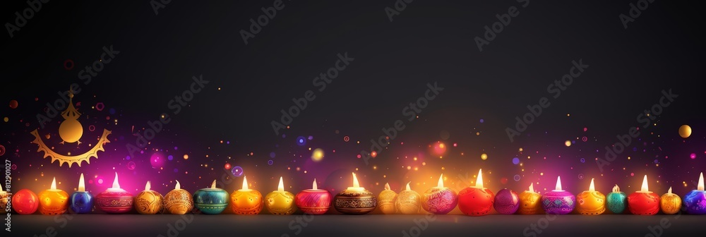 Poster Creative greeting cards blank template for text of Diwali - Posters