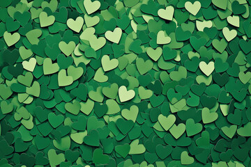 green Love and Heart Background | Romantic Design | Passionate green, Heartfelt Emotions, Love Symbol, Affectionate Atmosphere, Romantic Celebration, Valentine's Day, Romantic Mood, Emotional Connecti
