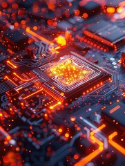 Obraz premium Investigate the advancements in nanoelectronics