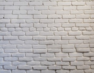 Naklejka premium white painted old brick wall panoramic background