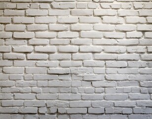 Obraz premium white painted old brick wall panoramic background