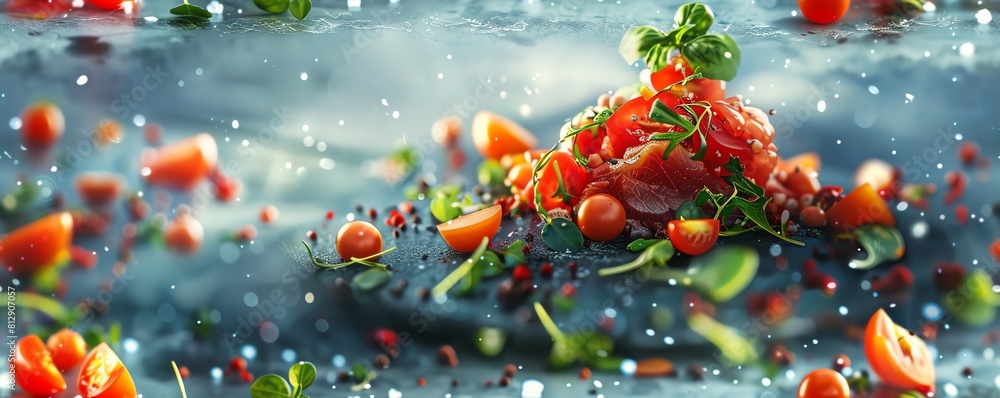 Poster capture the essence of ai advancements revolutionizing the culinary world from an unexpected birds e