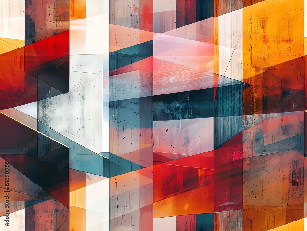 Poster merge unexpected camera angles with abstract art techniques to portray urban exploration from a uniq