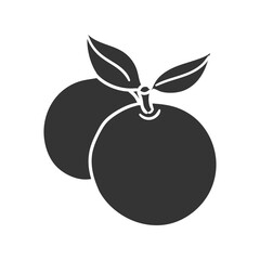 Jabuticaba Icon Silhouette Illustration. Exotic Fruit Vector Graphic Pictogram Symbol Clip Art. Doodle Sketch Black Sign.