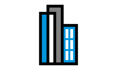 apartment building home logo