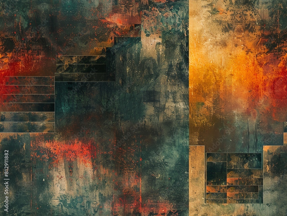 Poster capture historical events through an abstract art lens use unexpected eye-level angles to portray de