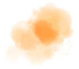 Watercolor stain element for decoration