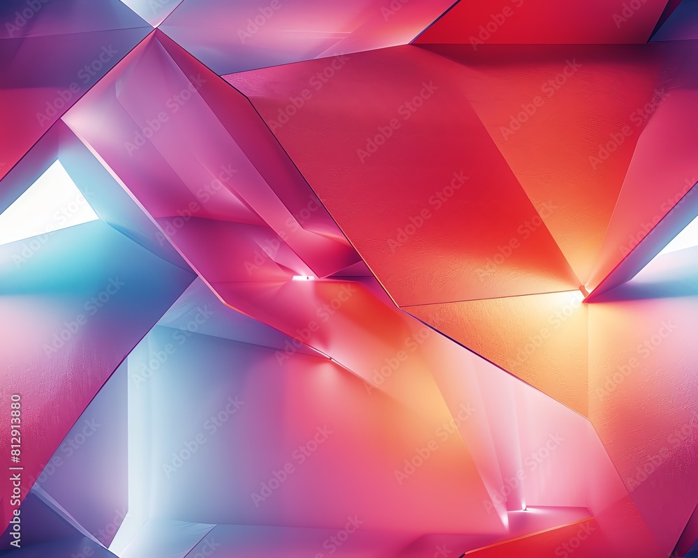 Poster explore minimalism with abstract art through tilted camera angles create a sleek, modern design feat