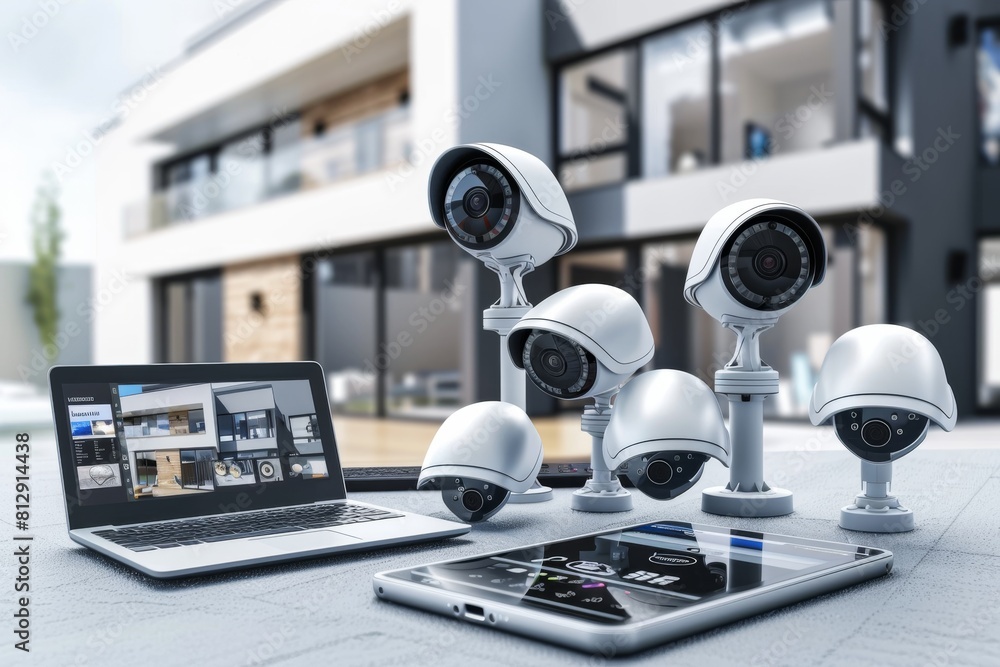 Poster combine real-time surveillance with cctv and learning models to create advanced home safety solution