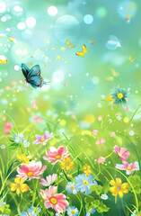 illustration of spring background Vector illustration