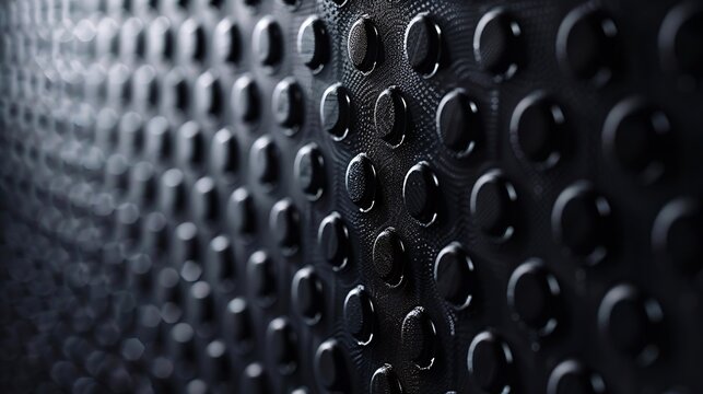 Black background of circle pattern texture : Generative AI