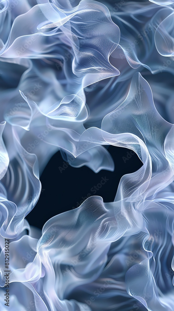 Poster infuse traditional abstract art with a modern twist by integrating photorealistic elements utilize u