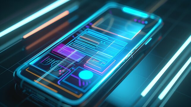 UX mobile application wireframe Sketch prototype framework layout future app design project UI UX  user interface and user experience designer Creative concept for smartphone App devel : Generative AI