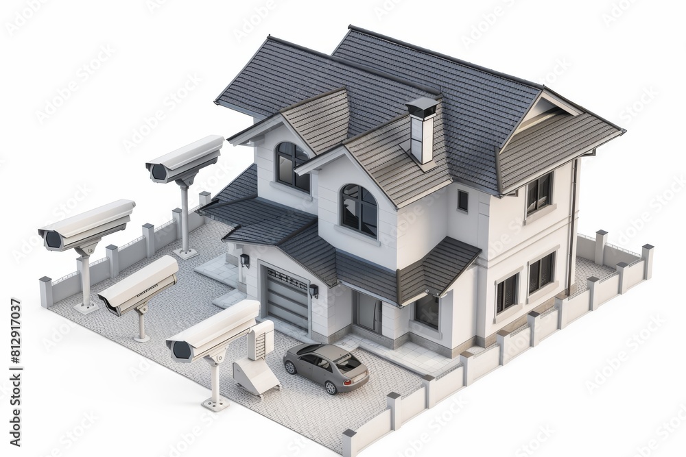 Poster optimize digital camera technology with cctv to enhance home safety using real-time surveillance and