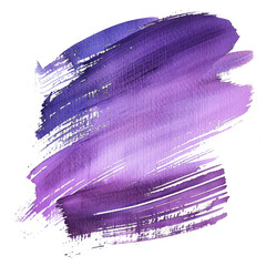 Dark purple ink brush stroke, Dark purple brush splashes isolated on transparent png.	