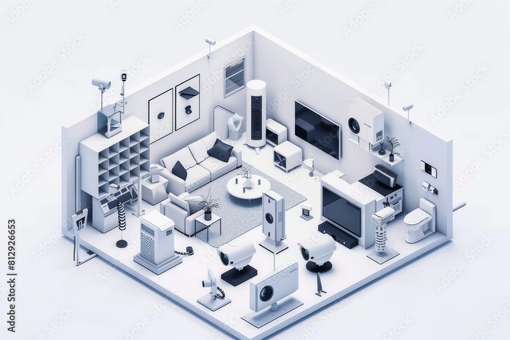 Poster enhanced home iot security features leverage geographical fencing and pet-compatible sensors in came