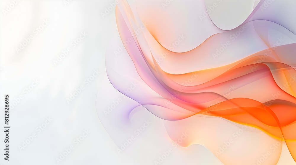 Fototapete Fluid Abstract Geometric Background with Copyspace and Minimal Flat Design