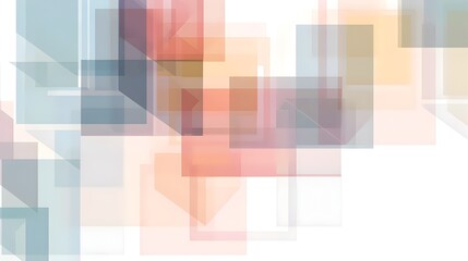 Elegant Abstract Geometric Template with Strategically Placed Copyspace for Text or Graphics Clean Flat Design in Muted Color Palette description