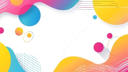 Vibrant Geometric Abstract Background with Clean Copyspace for Versatile Design and Branding Applications