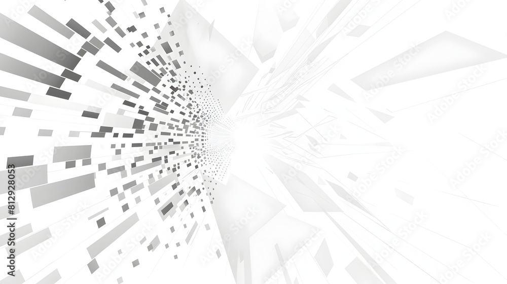 Poster minimalist monochromatic geometric abstract background with generous copyspace