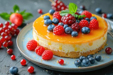 sweet dessert fine dining dish on plate professional advertising food photography