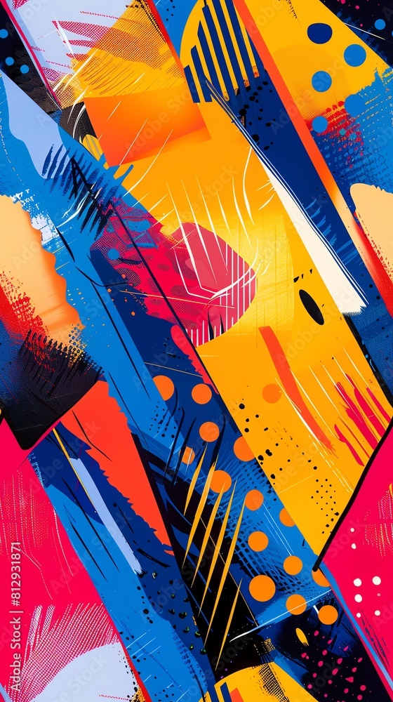 Poster transform a side-view perspective into a dynamic, eye-catching pop art piece, using unexpected camer