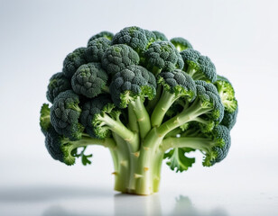 Broccoli Brassica oleracea italica is an edible green plant in cabbage family Brassicaceae, genus Brassica, whose large flowering head, stalk and leaves are eaten as a vegetable. Generated AI