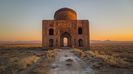 The Mausoleum of Khoja Ahmed Yasawi in Kazakhstan an unfinished large mausoleum that is one of the...