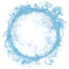 Magic circle light isolated on transparent png.	