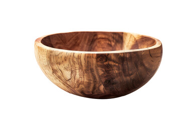 empty wooden serving bowl isolated png 