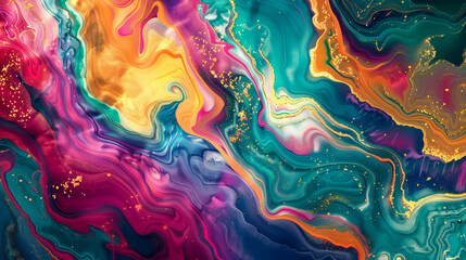 Luxurious abstract design simulating rare gemstone patterns, in vivid colors for a premium, high-quality background